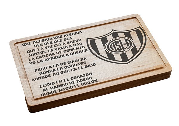 Producto - Tabla Picada De Madera Pino San Lorenzo Futbol Hinchada