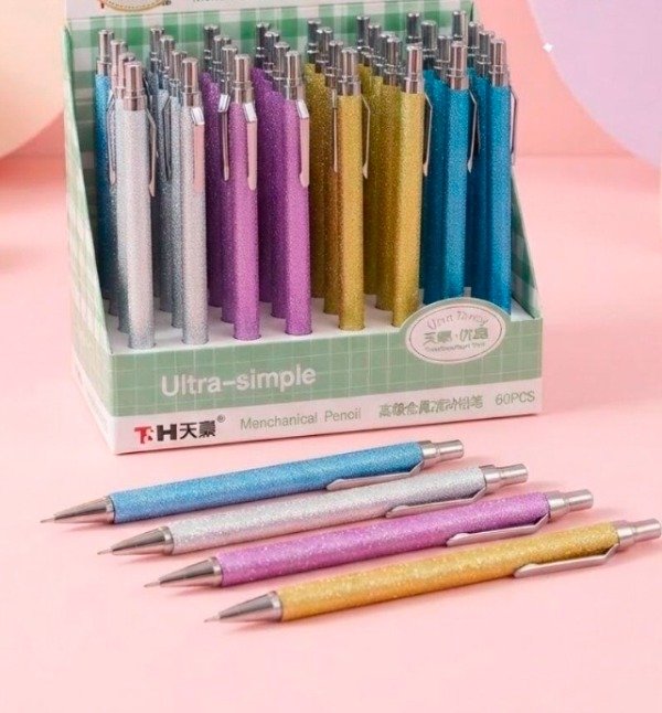 Producto - Portaminas metal texturado con clip 0.5 mm