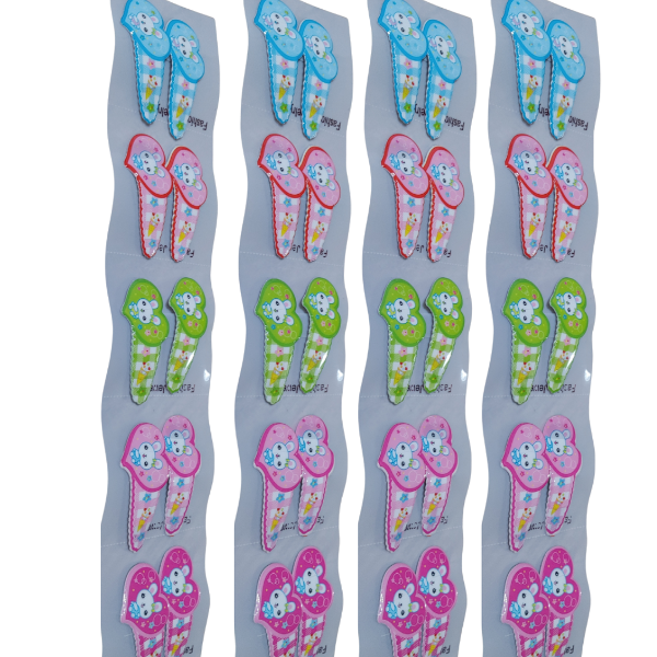 Producto - Hebillas Tic Tac Corazon Para Niñas X 10 Unidades - 3