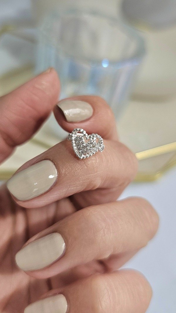 Producto - Cuff a presión corazón micropave