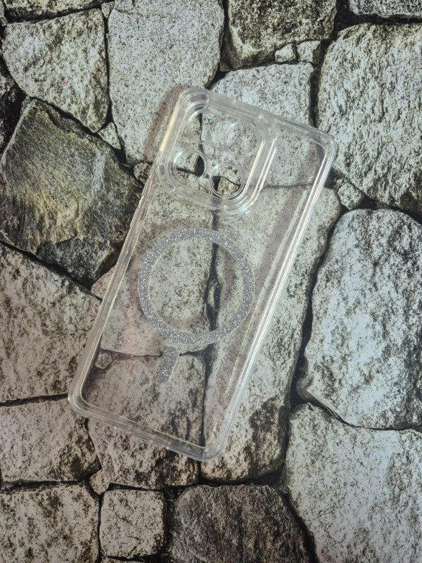 Producto - Funda MagSafe glitter Moto G56 transparente