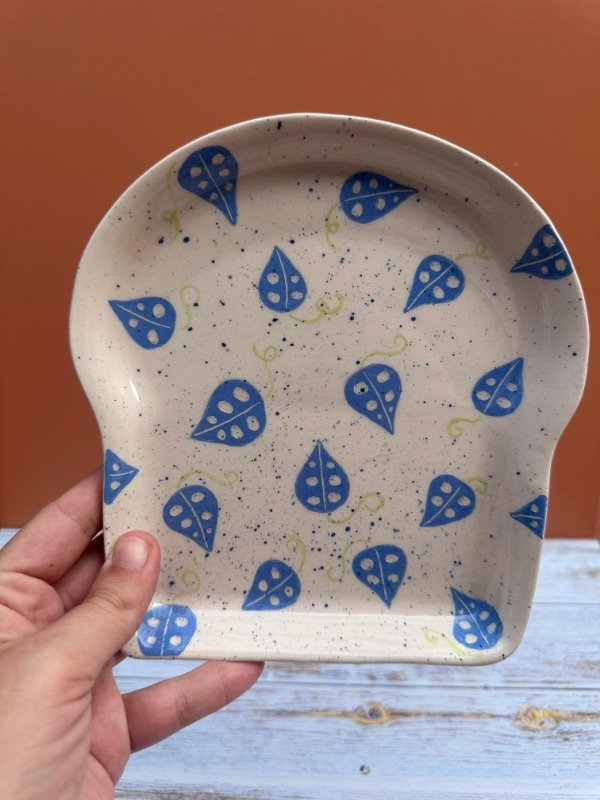 Producto - Plato Monstera Azul