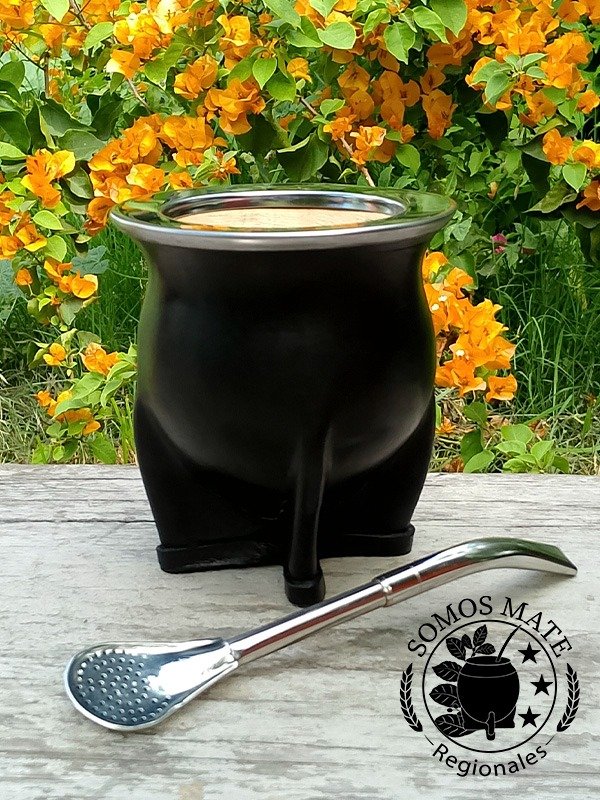 Producto - MATE CAMIONERO DE CALABAZA NEGRO