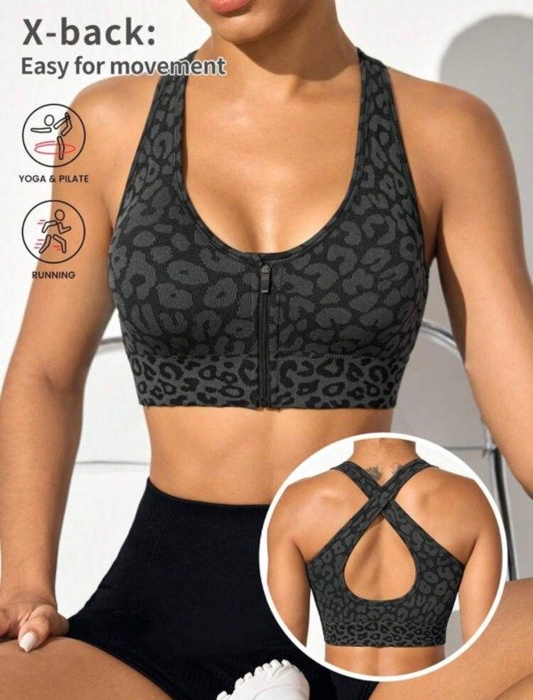 Producto - Top Savior Leopardo Con Cierre