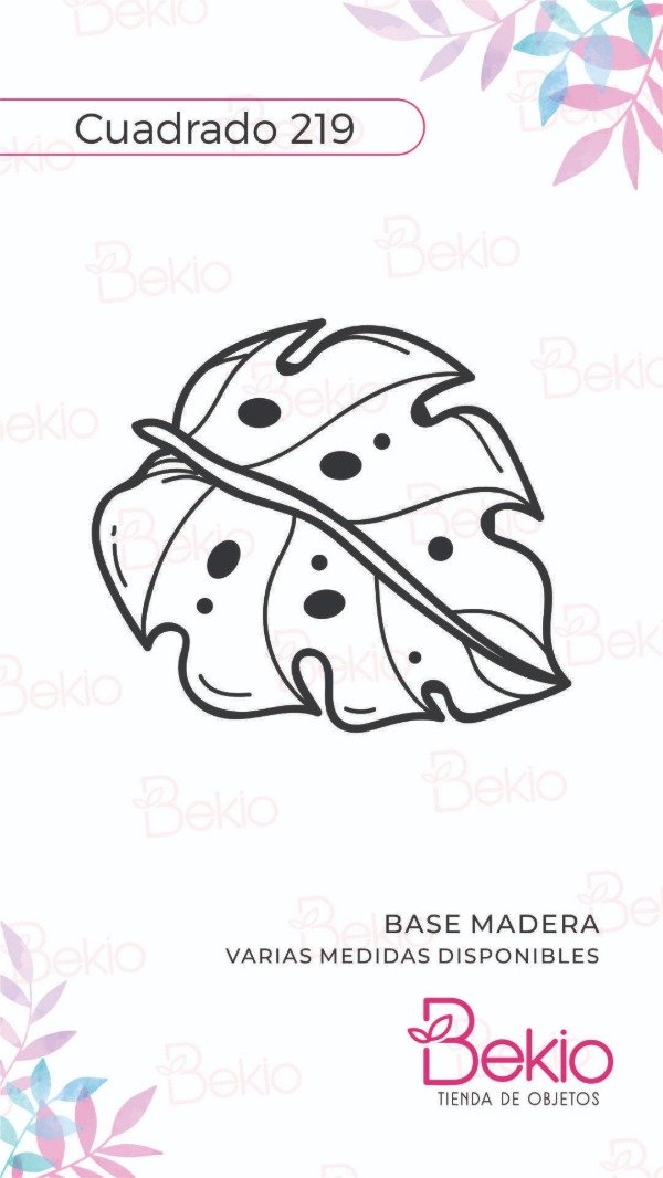 Producto - Sello Cuadrado 219 - Hoja