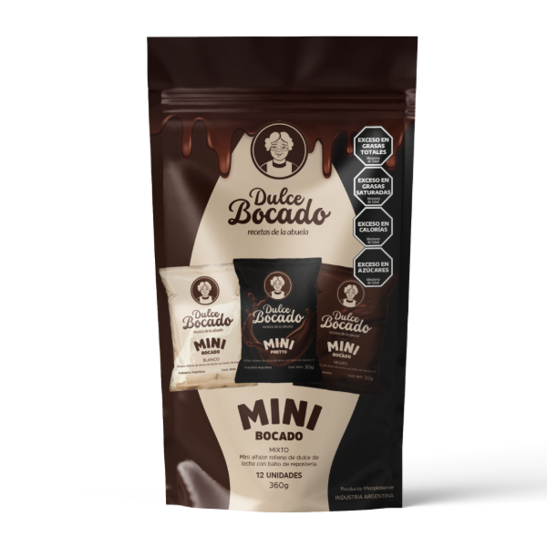 Producto - Doypack Dulce Bocado x 12 mini alfajores mixtos