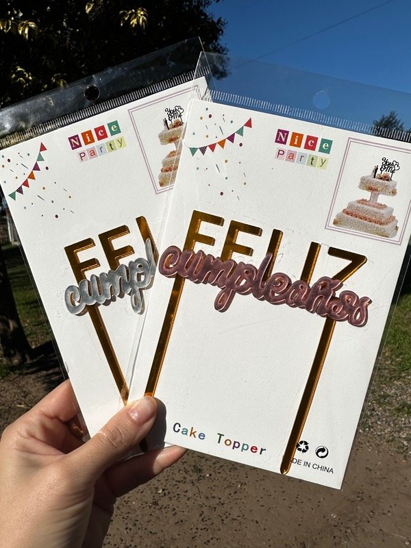 Producto - Toppers Acrílico combinado