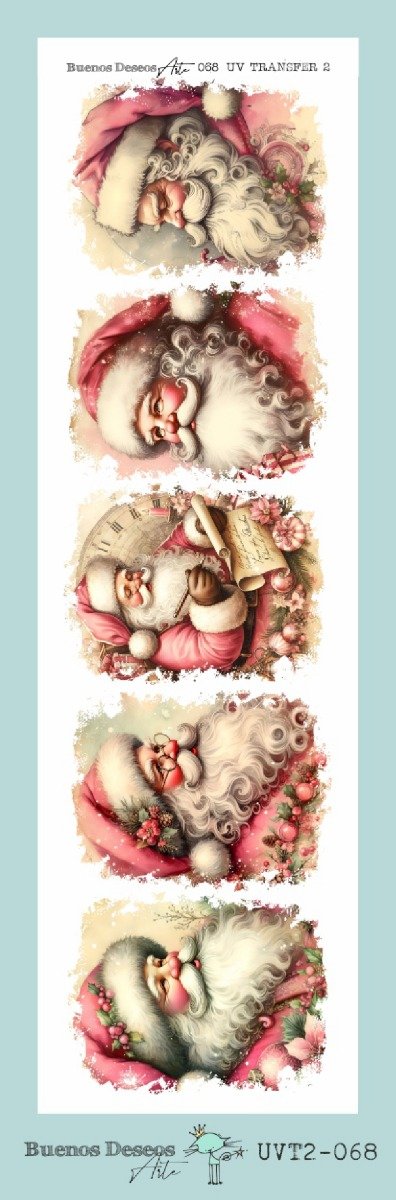 Producto - NAVIDAD - Lamina DECO TRANSFER FACIL UVT2 068 8,5x28cm