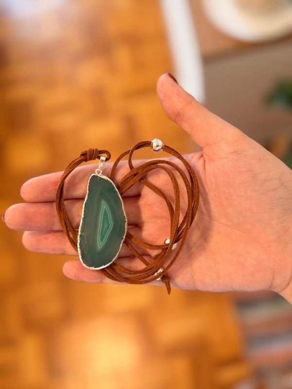 Producto - Collar Amor - Agata verde - 1