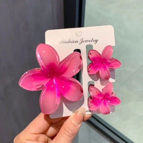 Producto - Set x 3 broches summer (fucsia)