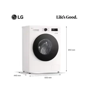 Producto - LAVARROPAS LG 6.5KG WM65GWVFS6 1200RPM INVERTER BLANCO