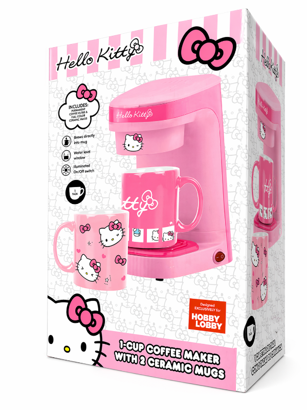 Producto - Cafetera + 2 tazas Hello Kitty Sanrio