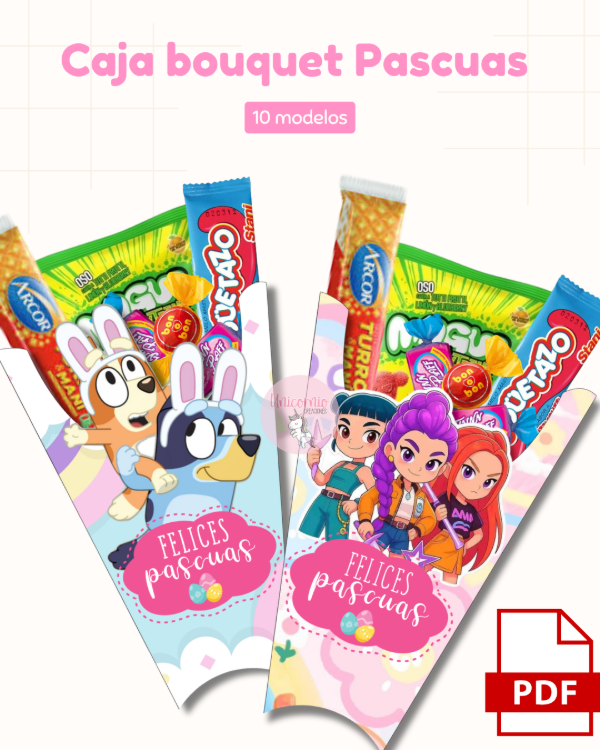 Producto - Caja bouquet pascuas