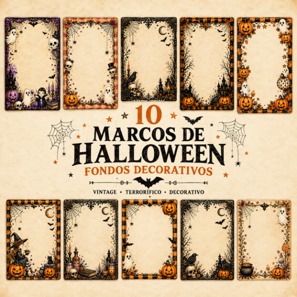 Producto - Archivo Digital: Marcos Halloween