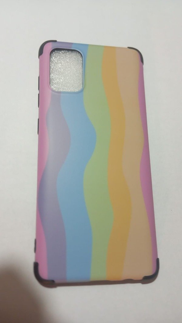 Producto - Funda Rígida Arcoiris Azul a Rojo para Samsung A71