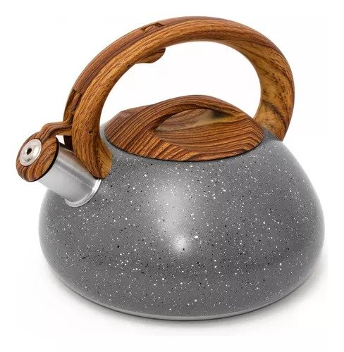Producto - Pava Silbadora Sakura Manhattan 3 Litros Acero Inoxidable Color Gris