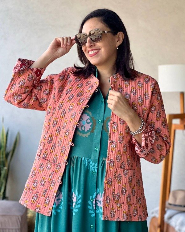 Producto - Chaqueta Hindi Coral y Durazno S/M y L/XL