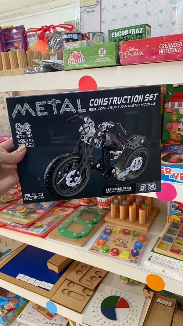 Producto - Metal set moto harley - Set de Construcción Moto - 117 piezas- Wi