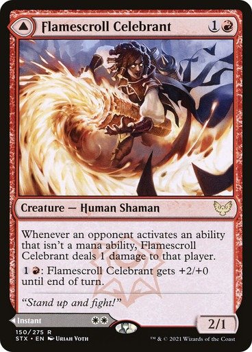 Producto - Flamescroll Celebrant  Strixhaven: School of Mages