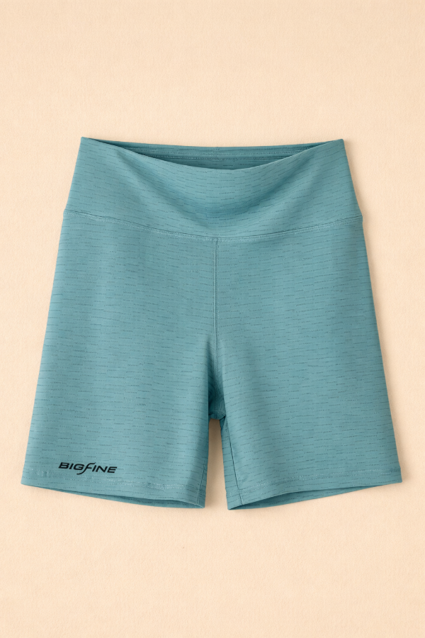 Producto - Calza Corta Textura Celeste