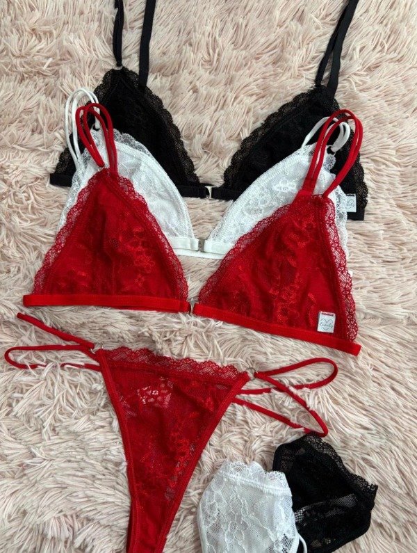 Producto - Conjunto  con encaje LOVELY -COD 3355
