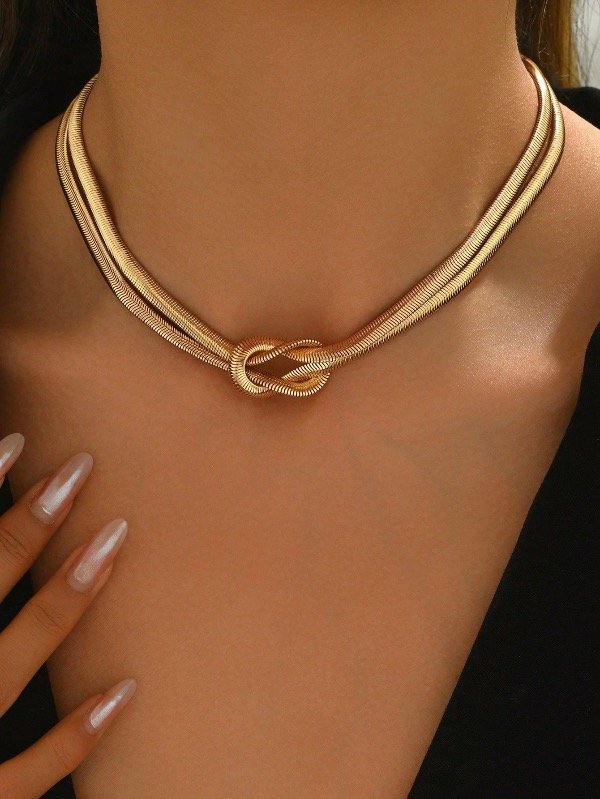 Producto - COLLAR KNOT DORADO