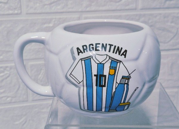Producto - Tazón forma pelota Argentina Mundial 500 cc grande