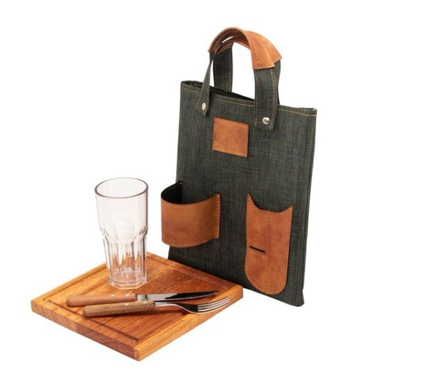 Producto - PORTA TABLITA ASADO X1 SIMPLE CORDURA VERDE