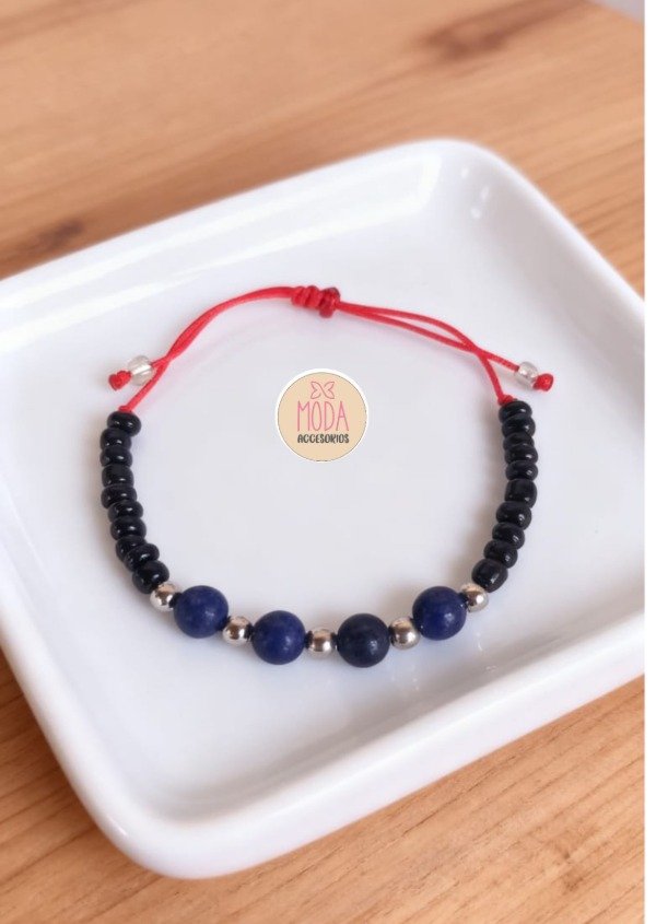 Producto - Pulsera de piedras naturales lapislázuli