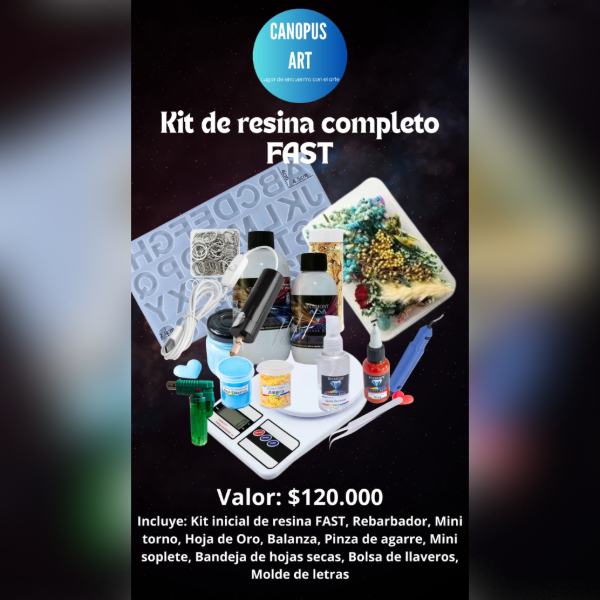 Producto - Kit de Resina COMPLETO Fast