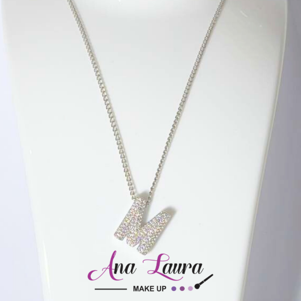 Producto - Collar inicial M con strass