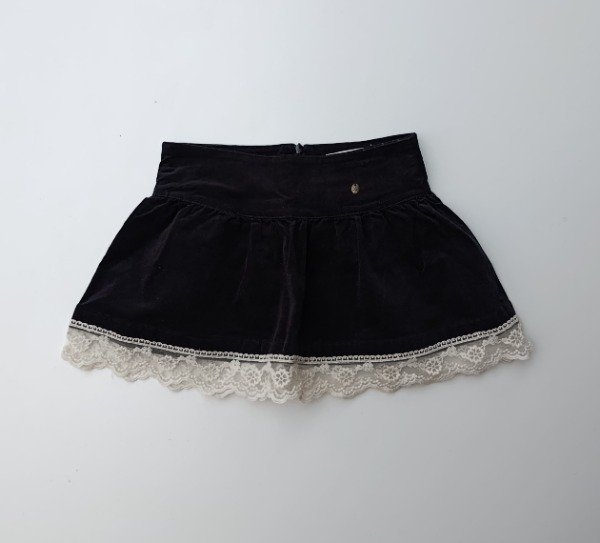 Producto - POLLERA DE TERCIOPELO MARCA LA INFANTA TALLE 6