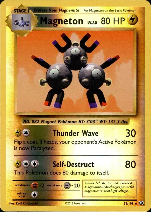 Producto - Magneton - 38/108 - Evolutions - Reverse Holo