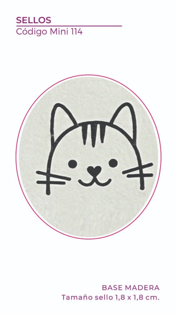 Producto - Mini Sello 114 - Gato