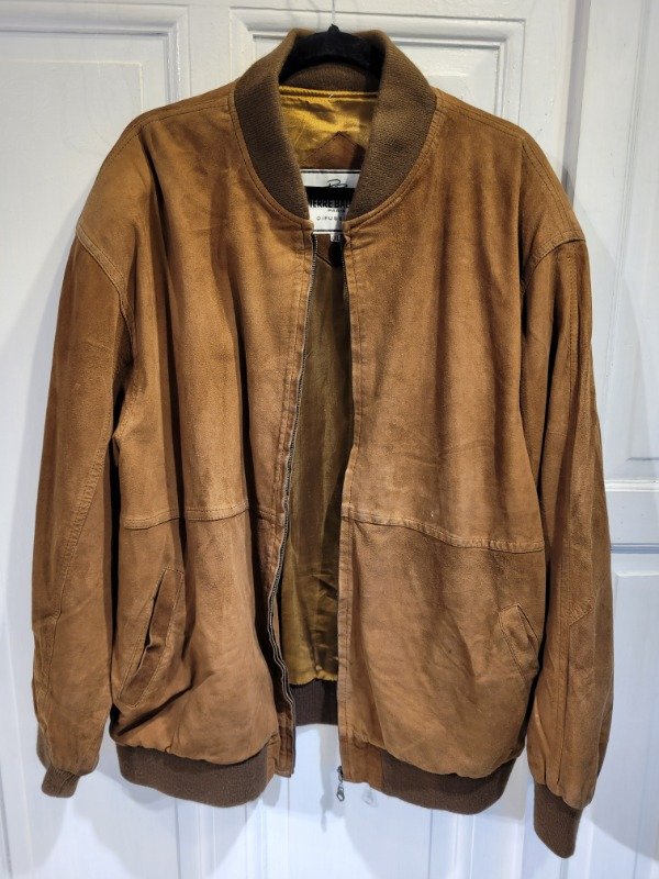 Producto - Campera PIERRE BALMAIN marrón gamuzada Talle XXL - PRECIO: 100X - 0