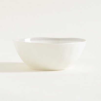 Producto - Bowl Melamina beige con borde gris 670 ML