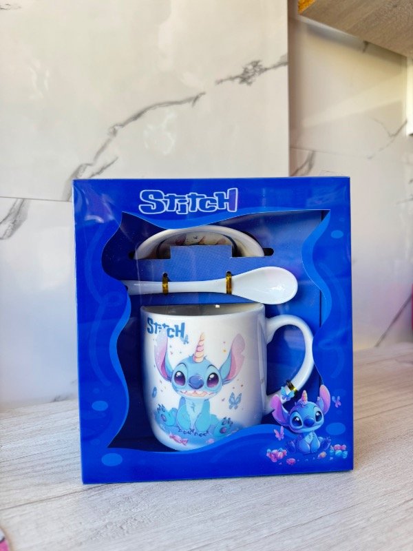 Producto - Set taza plato y cuchara  Stitch