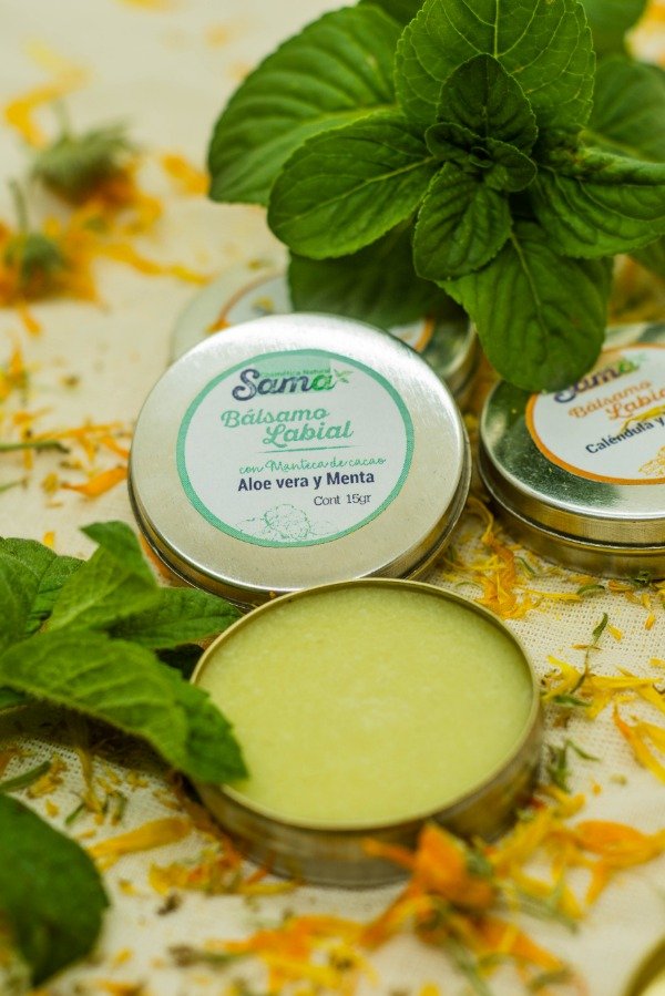 Producto - Balsamo labial Manteca de cacao, Aloe y Menta
