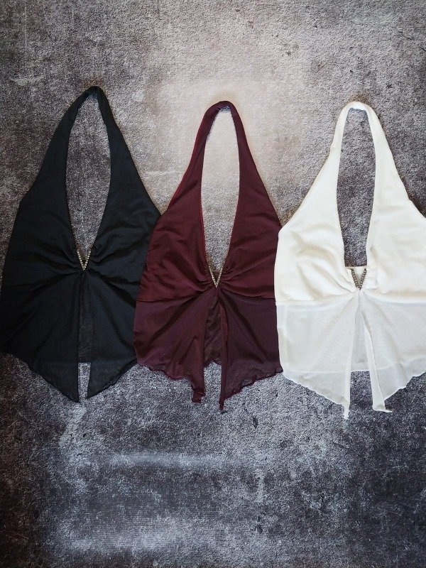 Producto - TOP TUL CON APLIQUE