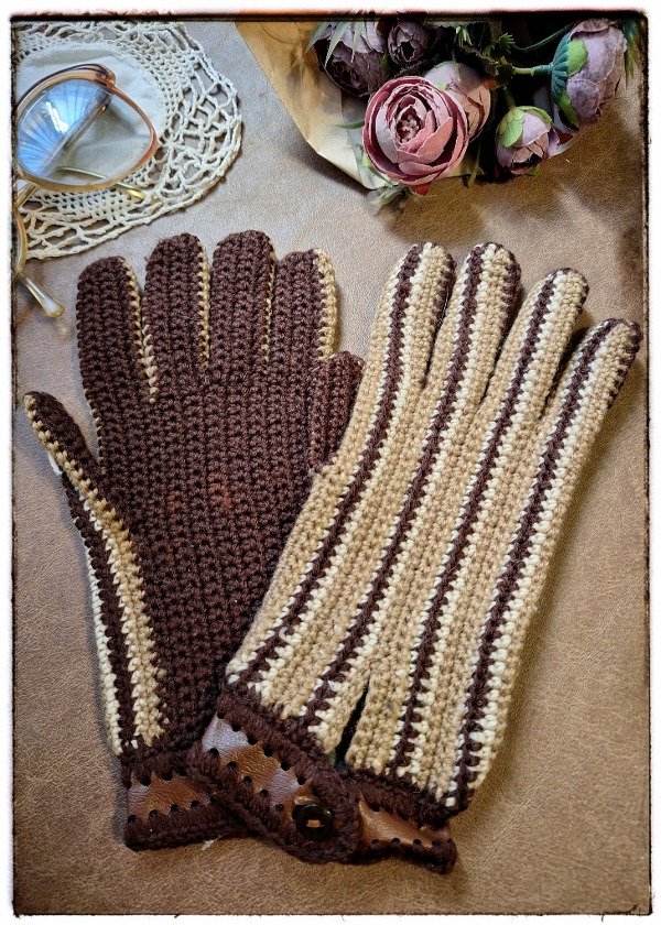 Producto - Guantes de Lana rayadito 1 SIN USO