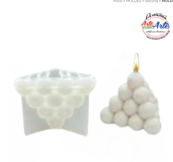 Producto - MOLDE DE SILICONA VELA 8 X 6 CM XC-1853