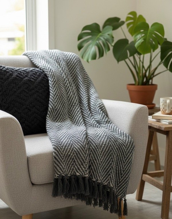 Producto - Manta de sillon Nordic Weave 1.30m x 1.60