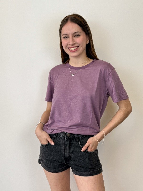 Producto - Pack x2 Remeras Malva/Blanco