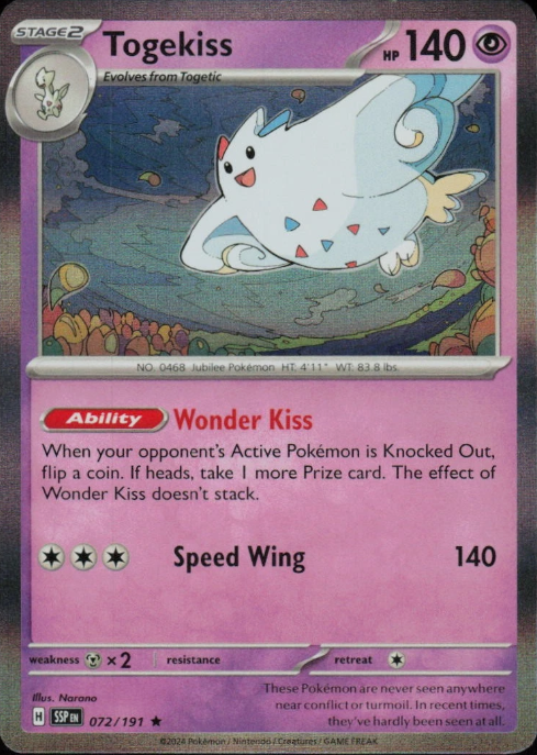 Producto - Togekiss - 072/191 - Surging Sparks - Holo