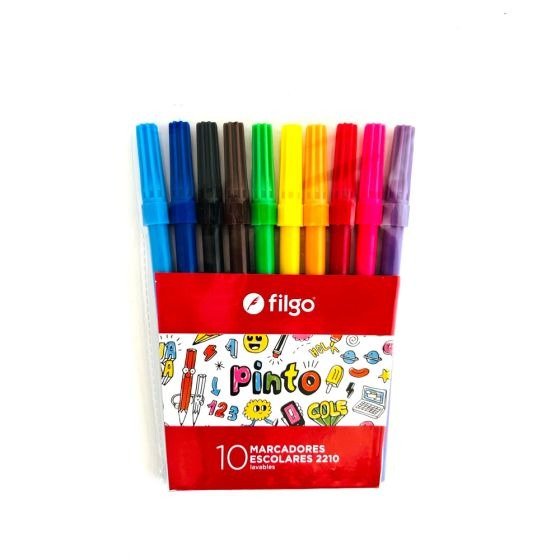 Producto - MARCADOR ESCOLAR FILGO PINTO X 10U