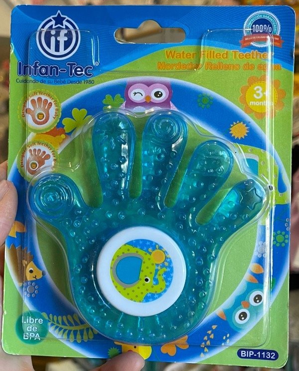 Producto - Mordillo refrigerante manito infantec +3M celeste