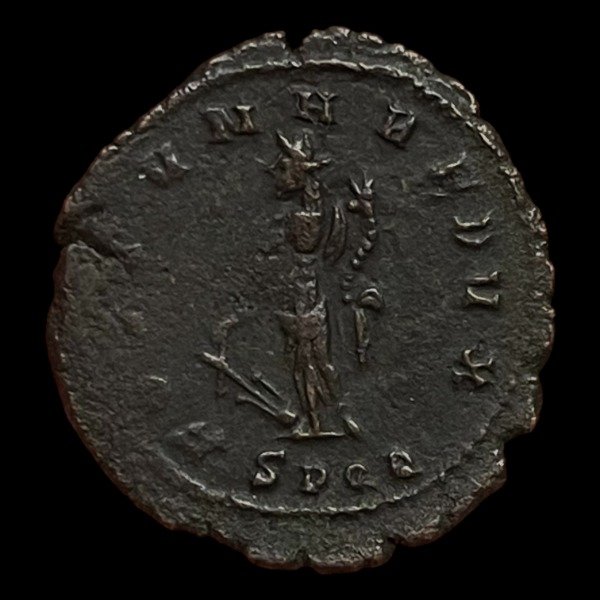 Producto - Claudio II Gótico (268 - 270 DC) AE Antoniniano. Ceca de Roma - FORTVNA REDVX