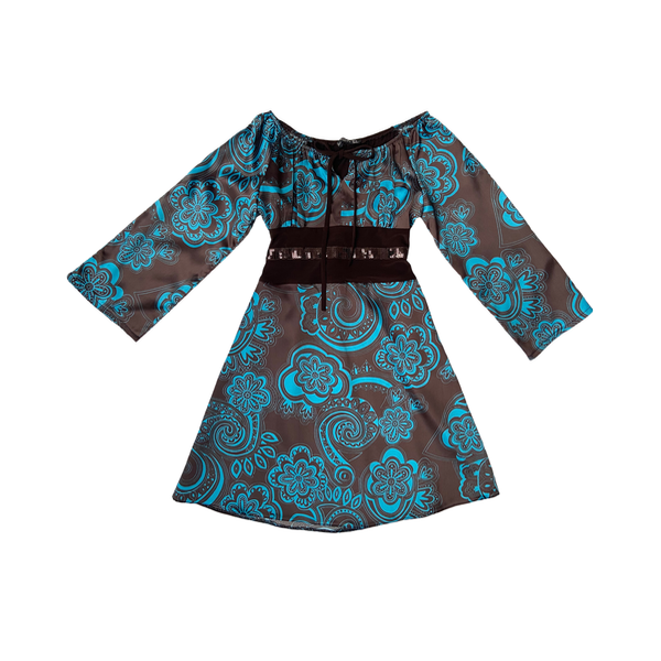 Producto - 1970-STYLE embelished satin dress