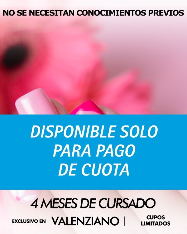 Producto - Carrera Manicuría - Niveles: Inicial + Intermedio