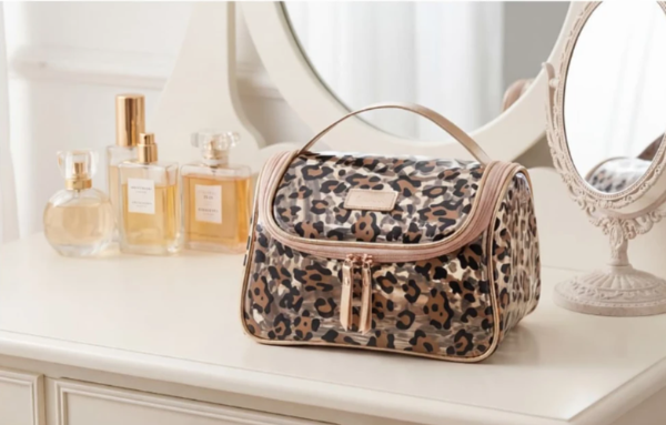 Producto - Portacosmético Animal Print Grande Transparente Con Cierre